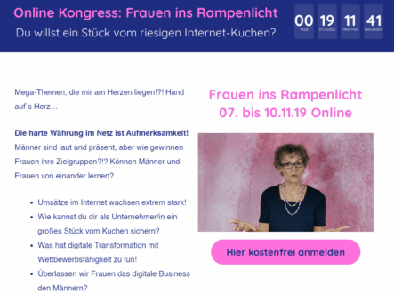 frauen ins rampenlicht Online Kongress