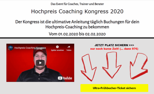 hochpreis-coaching-kongress 2020 Michael