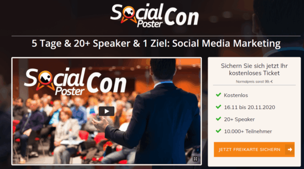 Social Poster Con Online Konferenz