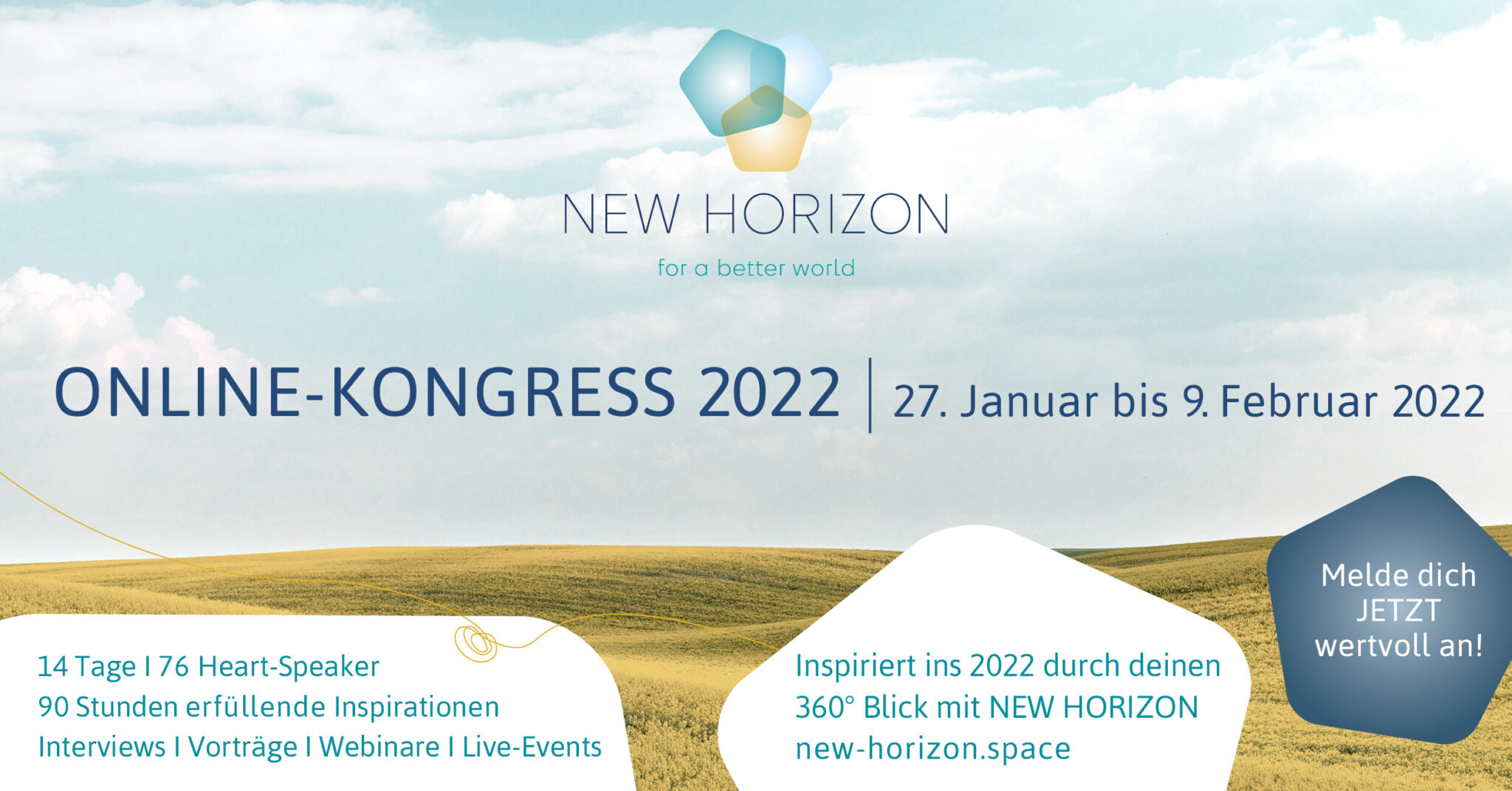 NEW HORIZON for a better world online kongress