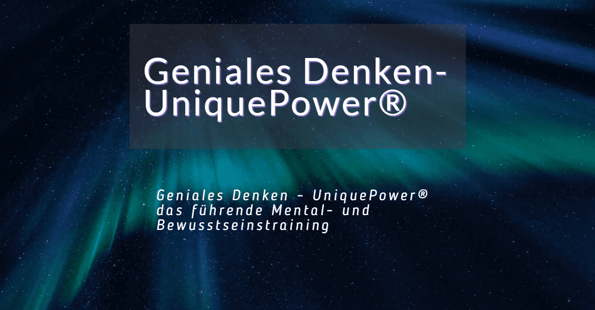 Geniales Denken UniquePower 2024 Armin M. Kittl