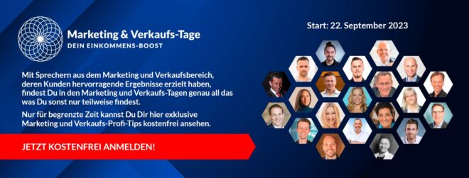 Marketing und Verkaufs-Tage Online-Event