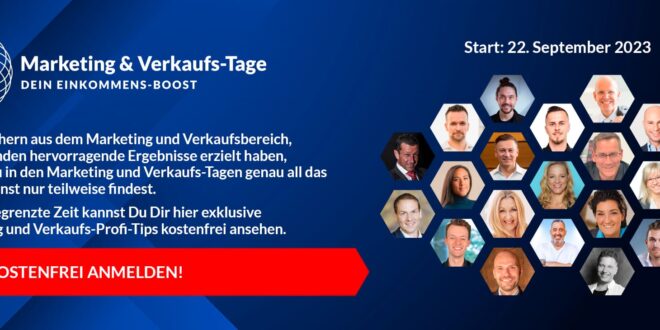 Marketing und Verkaufs-Tage Online-Event