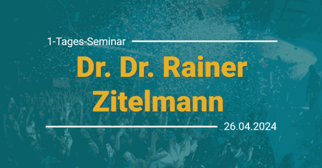Dr. Dr. Rainer Zitelmann Seminar in Frankfurt 2024