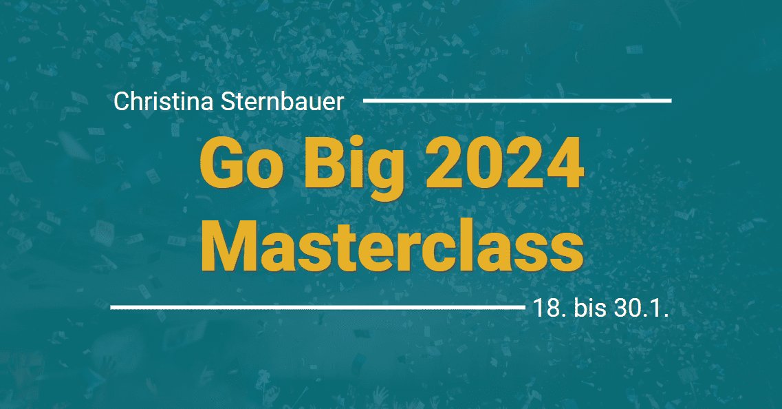 Go Big 2024 Masterclass Christina Sternbauer