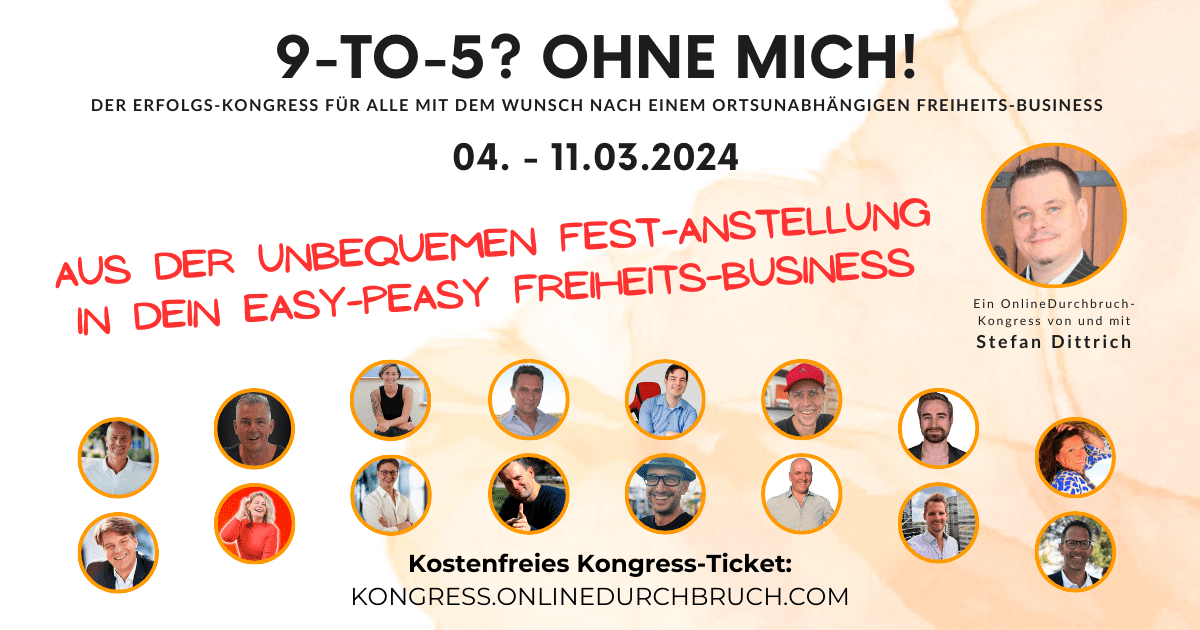 9-to-5 - Ohne mich! Erfolgs-Kongress