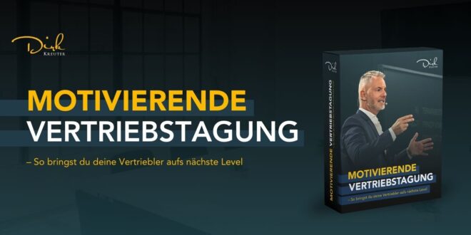Motivierende Vertriebstagung Dirk Kreuter