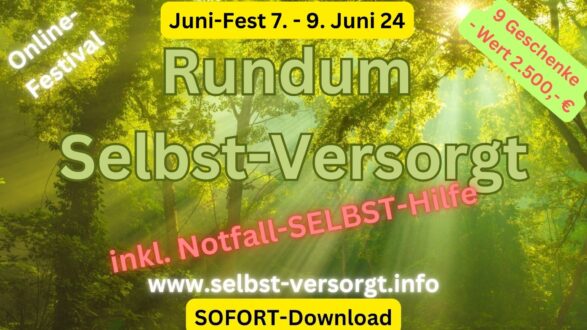 Rundum Selbst-Versorgt Juni Fest Online-Kongress