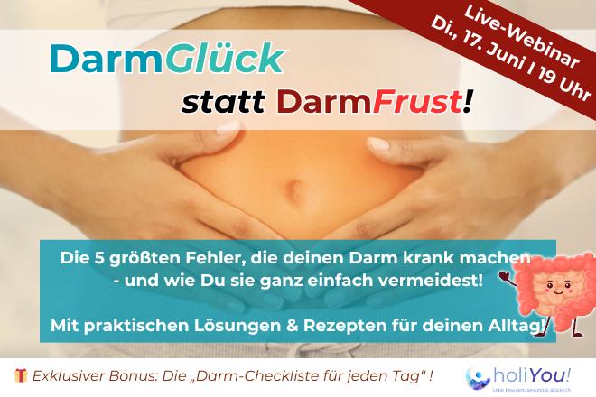 Darmglück Live-Webinar von holiYou!
