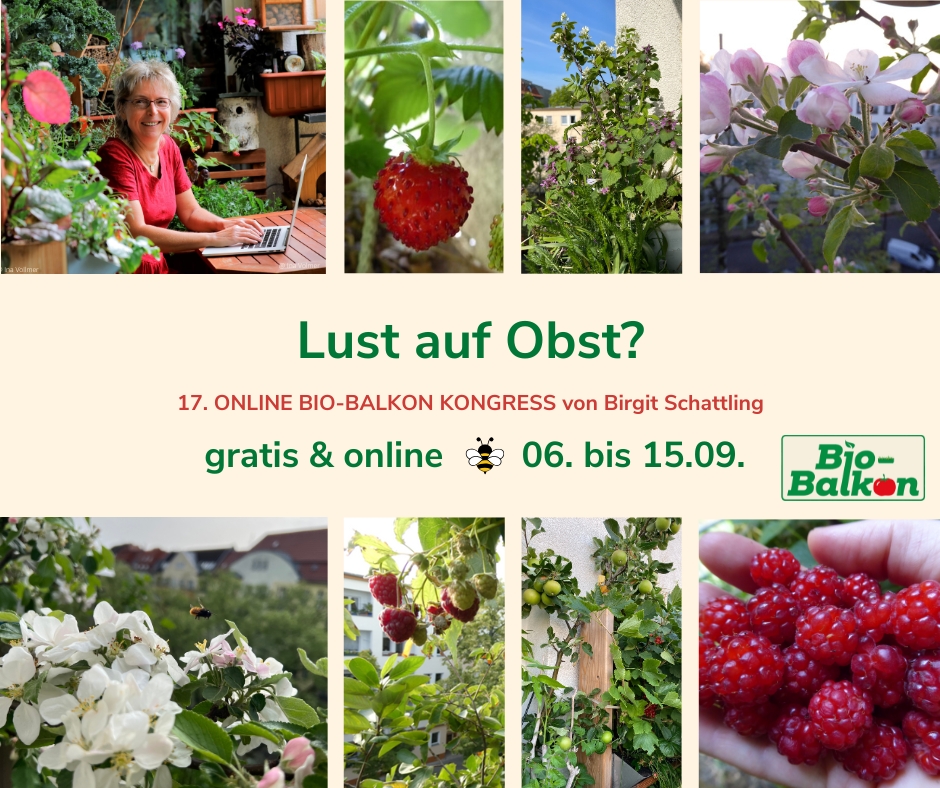 Lust auf Obst Bio-Balkon-Onlinekongress