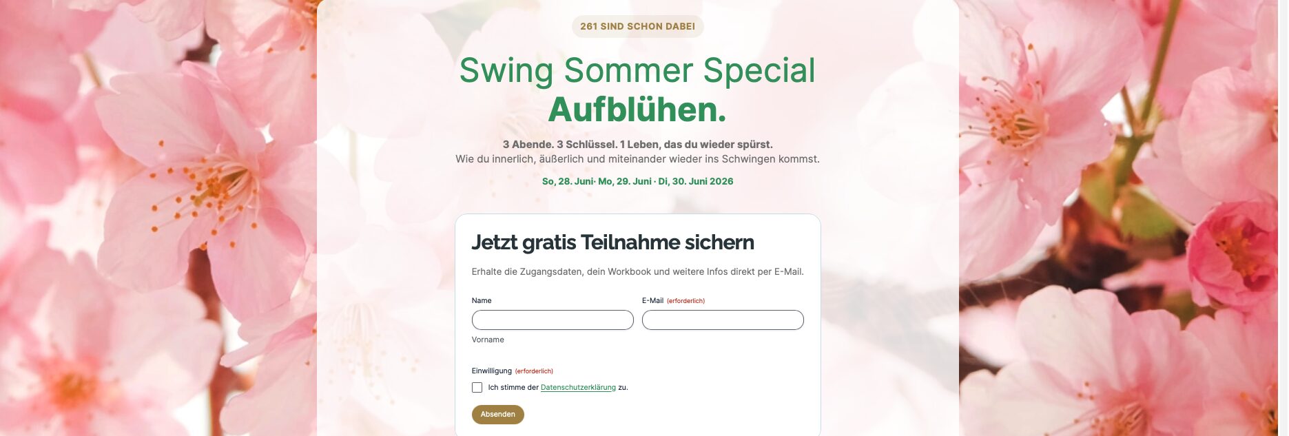Aufblühen – Swing Sommer Special 2026 mit Kerstin Hack