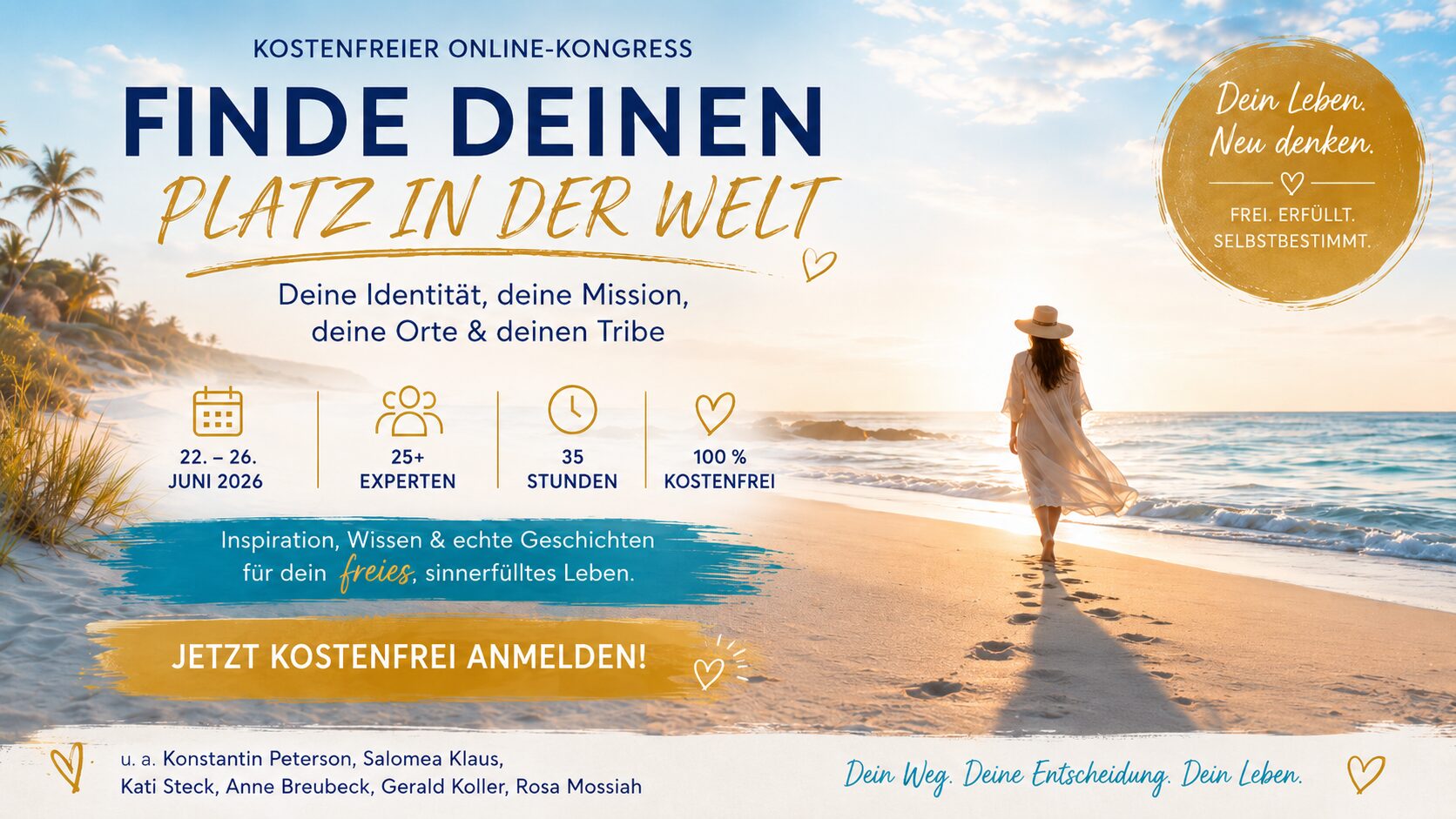 Finde deinen Platz in der Welt Online-Kongress