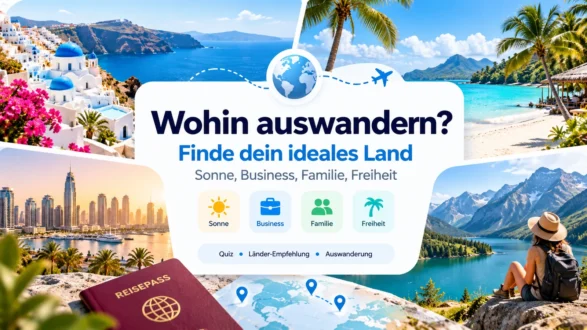 Wohin auswandern Test – finde das ideale Land für Sonne, Business, Familie und Freiheit