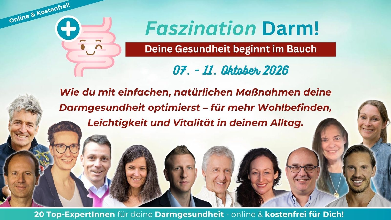 Faszination Darm Online-Kongress 2026 – 7. bis 11. Oktober 2026